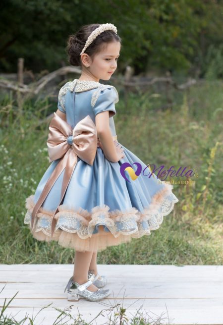NF-2025 Madame Pearl Kız Çocuk Elbise