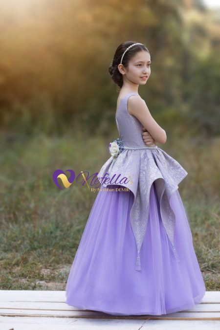 NF-2029 Lilac Love Kız Çocuk Elbise