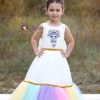 NF-2008 Unicorn Lol Girl Kız Çocuk Elbise