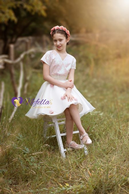 NF-2006 Elegant Girl Kız Çocuk Etek&Bluz Takım